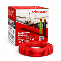 Cable Thhn #12 Rojo Caja 100 m Viakon