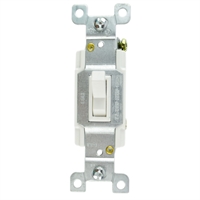 Apagador Palanca 3 Vias Blanco 15A 110V Eagle