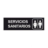 Rotulo Pvc Servicios Sanitarios