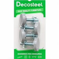 Regulador Mueble Gris 30 mm 4 Piezas Decosteel