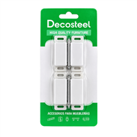 Resbalon Iman Blanco 4 Piezas Decosteel