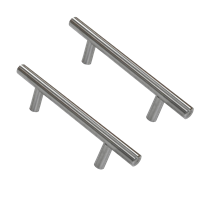 Tiradera Satinada Hueca 64 mm 2 Unidades Decosteel