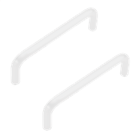 Tiradera Plastica Blanca 96 mm 2 Unidades Decosteel