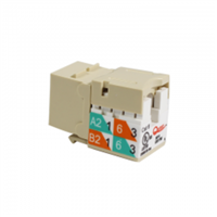 Jack Modular Red Rj45 Cat 6 Ivory