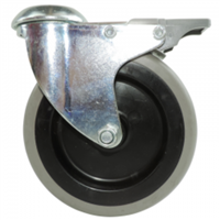 Rueda Giratoria Gris Para Pin Freno 125 X 30 mm 80 Kg Arsa