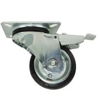 Rueda Giratoria Con Platina Lateral Freno 100X30mm 70Kg Arsa