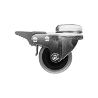 Rueda Giratoria Gris Para Pin Freno 50 X 22 mm 50 Kg Arsa