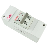 Breaker 2P 50 A Con Caja Aoelec