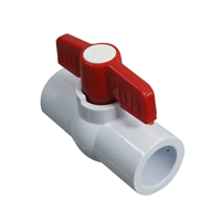 Llave Paso Pvc Bola Lisa Mip 1/2"- 12 mm