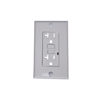 Toma Corriente Falla Tierra Tamper Blanco 110V 20A Eagle