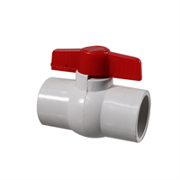 Llave Paso Pvc Bola Con Rosca 1 1/4"- 31 mm