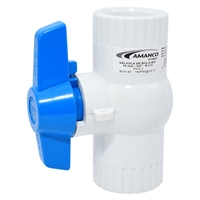Llave Paso Pvc Bola Lisa Mip 3/4"-18 mm