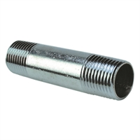 Niple Galvanizado Cromado 12 X 75 mm - 1/2 X 3"