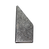 Tapa Galvanizado Canoa Lisas 18" Par