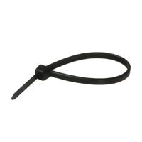 Amarra Plastica Negra 3.5 mm X 10" 50 Unidades Voltech