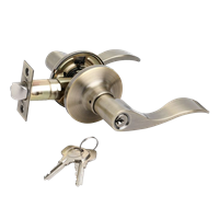 Cerradura Manija Con Llave Bronce Aston Yale
