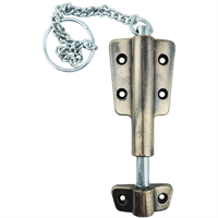 Picaporte Con Cadena 4" Cobre Antiguo Gato