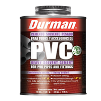 Pegamento Pvc Pesado 1/8 Transparente Durman