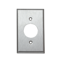 Placa Toma Corriente Sencillo Metalica Eagle