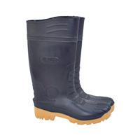 Bota Alta Negra Suela Amarilla #40