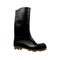 Bota Alta Negra Suela Amarilla #43