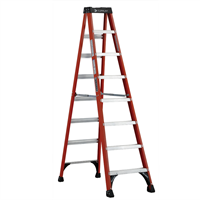 Escalera Tijera Fibra Vidrio 8 Peldaños 225 Kg Cuprum