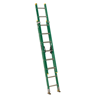 Escalera Extension Fibra Vidrio 16 Peldaños 175 Kg Cuprum