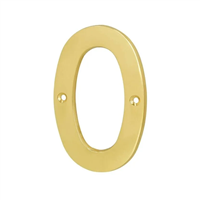 Numero Casa 0 Dorado