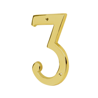 Numero Casa #3 Dorado Hermex