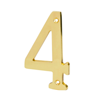 Numero Casa #4 Dorado Hermex