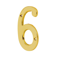 Numero Casa #6 Dorado Hermex