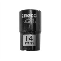 Cubo Espiga 1/2" 6 Puntos 14 mm Ingco