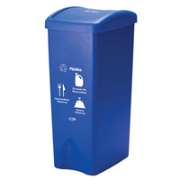 Basurero Plastico Azul Reciclaje Envases Tetra Brik 53 L