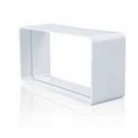 Union Bajante Canoa Pvc Rectangular Blanco 100X 50 mm Durman