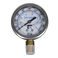 Manometro Glicerina De 0 A 200 Psi