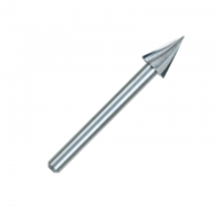 Fresa De Alta Velocidad 125 - 1/4" 6.4 mm 2 Unidades Dremel