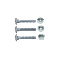 Tornillo Carroceria Galva C/Tuerca 1/2 X 2 1/2" 3 Unidades