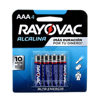 Bateria Alcalina AAA 824-4 4 Unidades Rayovac