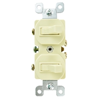 Apagador Palanca Doble Marfil 15A 110V Eagle