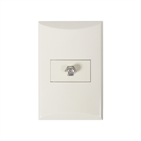 Toma Corriente Tv Coaxial Linea Plata Marfil Eagle
