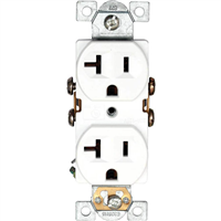 Toma Corriente Doble Blanco 110 V Empotrar Polar 20A Eagle