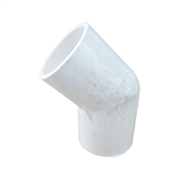 Codo Sanitario Delgado Pvc 38 mm X 45°