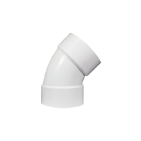 Codo Sanitario Grueso Pvc S-40 150 mm X 45°