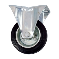Rueda Base Fija Negra 100 mm 70 Kg
