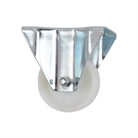 Rueda Nylon Blanco Fija 80 X 30 mm 120 Kg Arsa