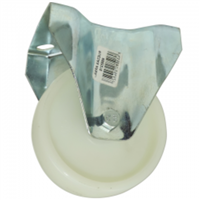 Rueda Nylon Blanco Fija 100 X 35 mm 120 Kg Arsa