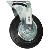 Rueda Giratoria Negra Con Platina 80 X 25 mm 50 Kg Arsa