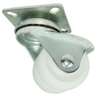 Rueda Giratoria Doble Con Platina 40 X 17 mm 25 Kg Arsa