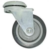 Rueda Giratoria Goma Gris Para Pin 50 X 18 mm 30 Kg Arsa