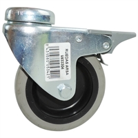 Rueda Giratoria Goma Pin Con Freno 80 X 24 mm 60 Kg Arsa